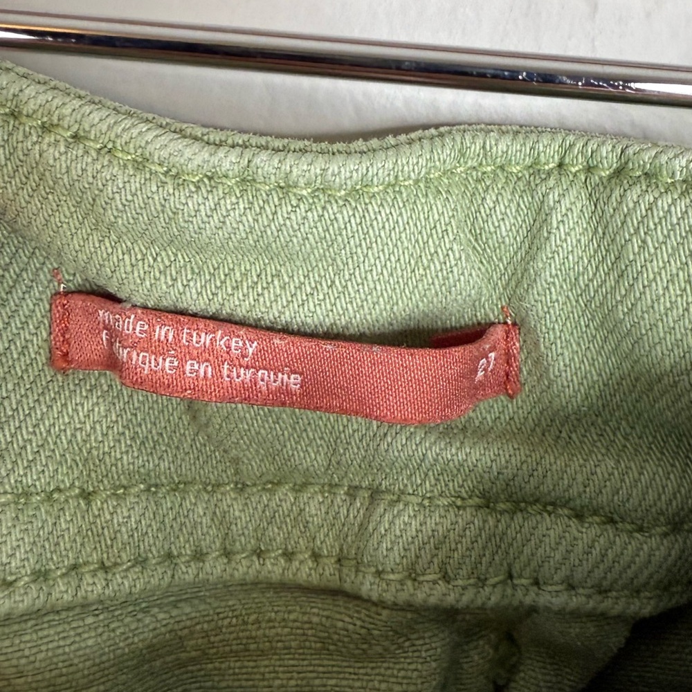 Anthropologie Light Green Wide-Leg Flare Jeans - Picture 7 of 15